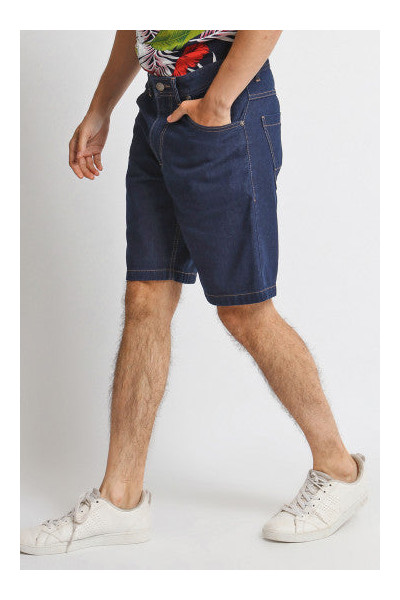 Midnight Blue Slim Fit Short Jeans