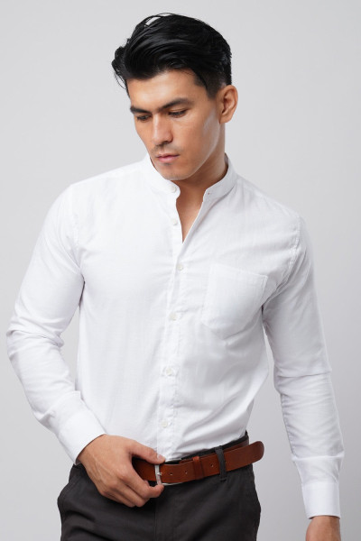 Super White Oxford Shanghai l/s Shirt
