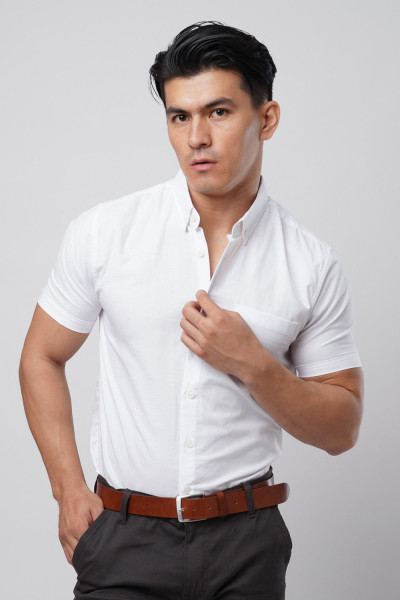 Super White Oxford s/s Shirt