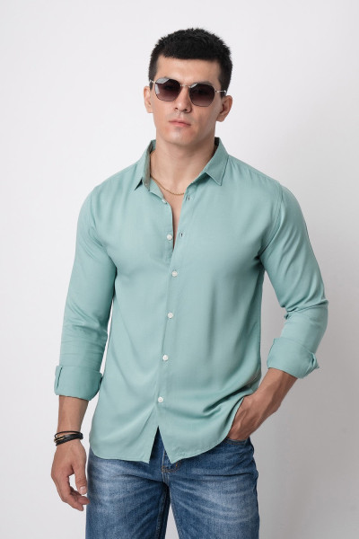 Viking Blue l/s Viscose Shirt