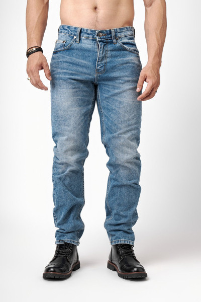 Vintage Blue Wash Tapered Fit Jeans Premium