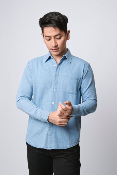 Soft Blue Jeans l/s Shirt