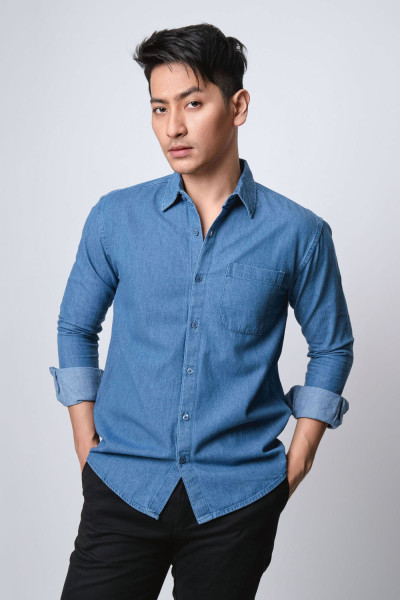 Space Blue Jeans l/s Shirt