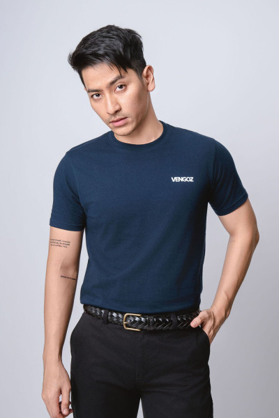 Navy Minimal Logo T-Shirt