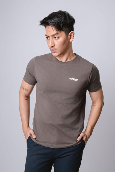 Dark Grey Minimal Logo T-Shirt