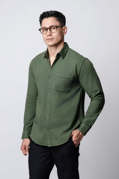 Army Washed Denim l/s Shirt