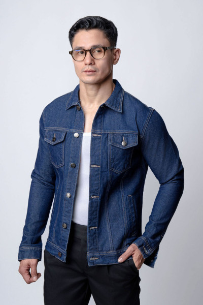 Jacket Jeans Indigo Blue Slim Fit