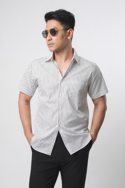Hugo Stripe White s/s Shirt