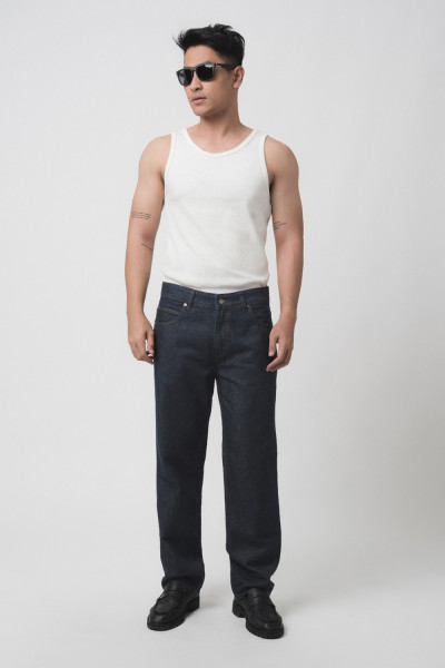 Dark Indigo Straight Fit Jeans Premium