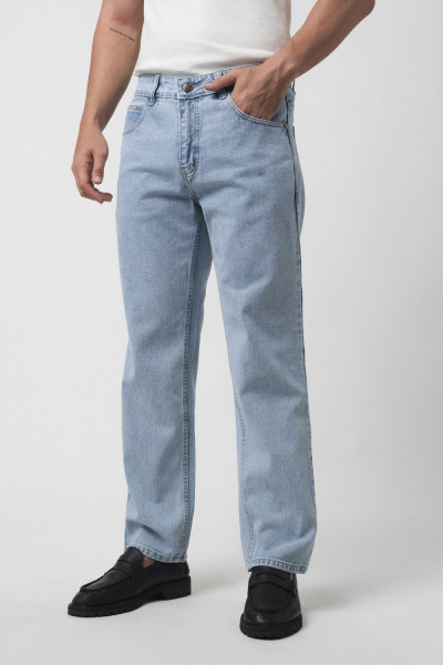 Light Indigo Straight Fit Jeans Premium