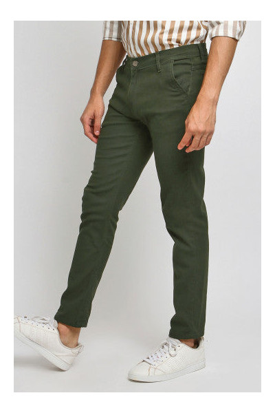 Dark Army Slim Fit Chinos