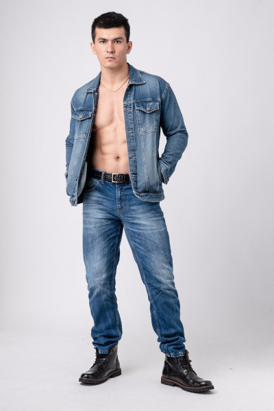 Jacket Jeans Blue Washed Slim Fit
